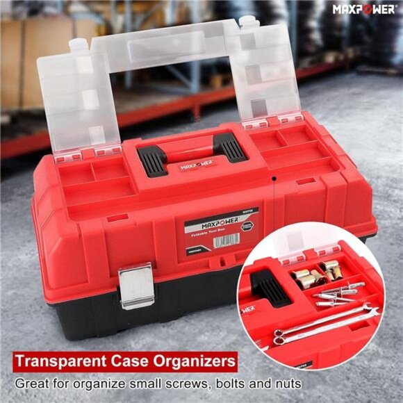 🛠️ 3-Layer Folding Toolbox – Large Capacity, Durable & Lockable Storage Box ✨ - Picture 4 of 7